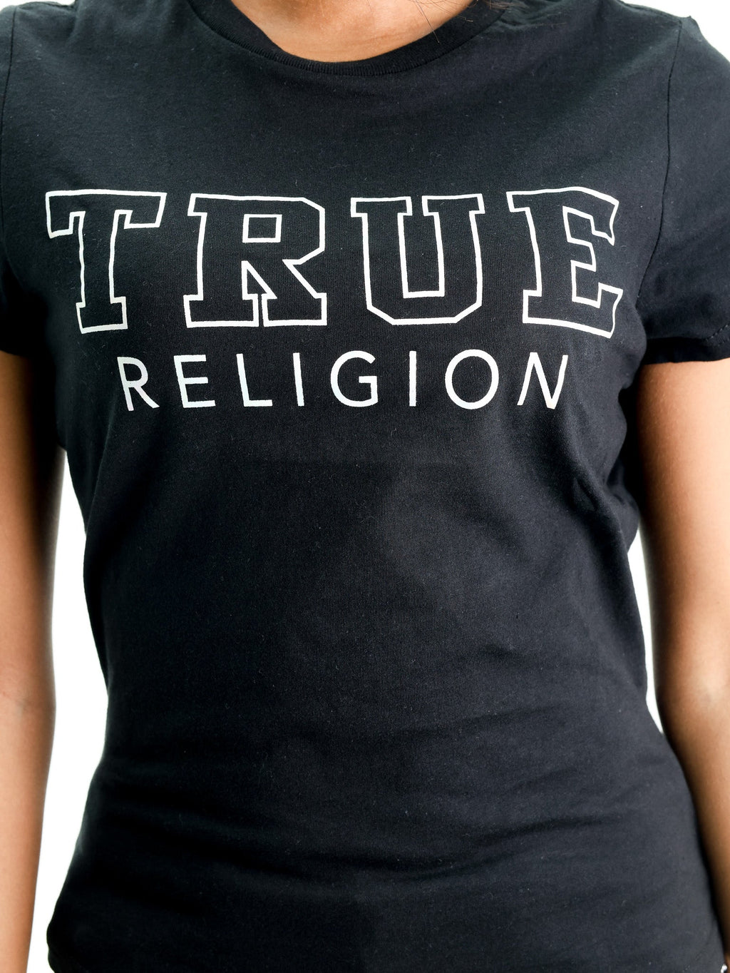 True Religion Irides Tr Crew Tee Jet Black