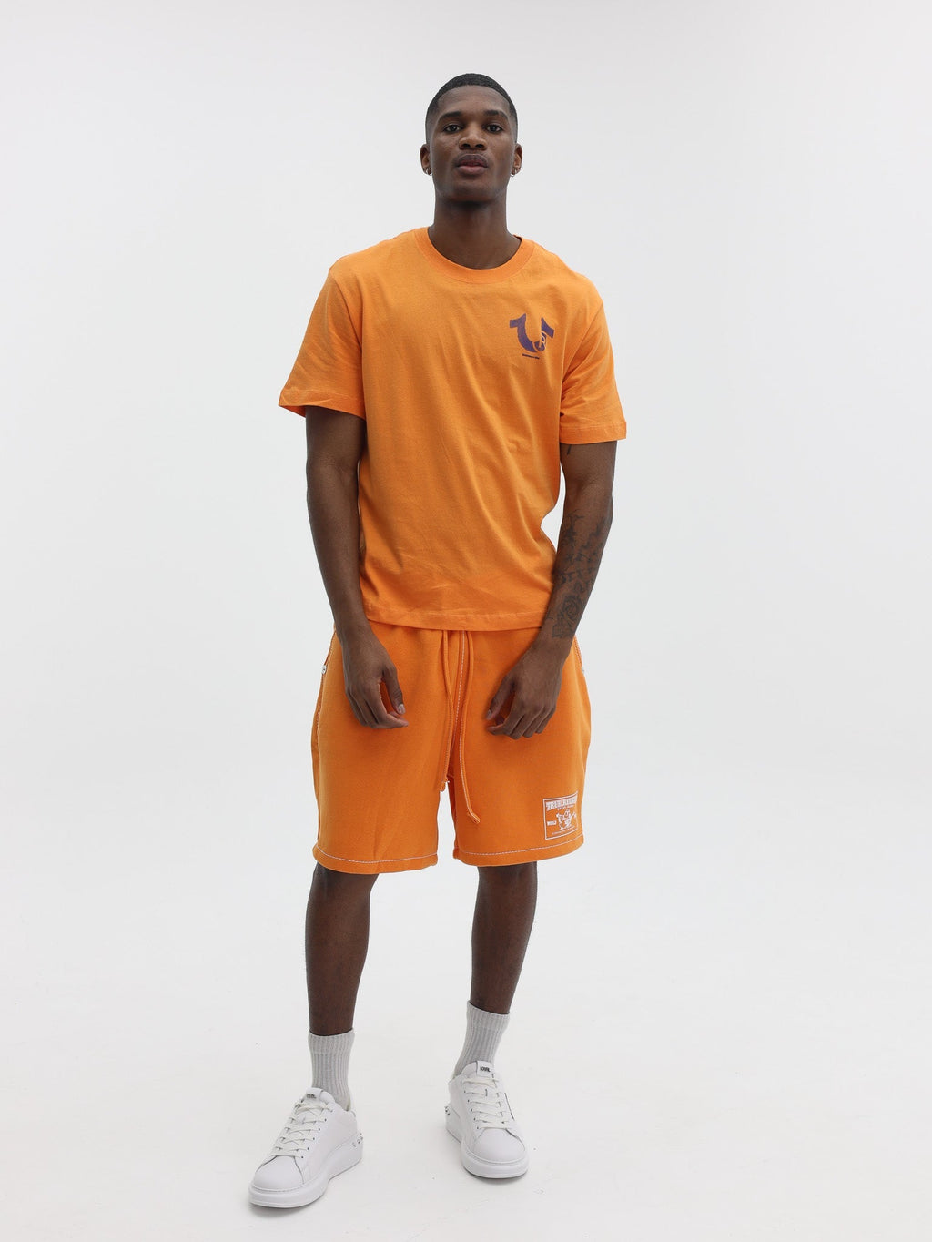 True Religion Ss Tr Space Tee Orange Ochre