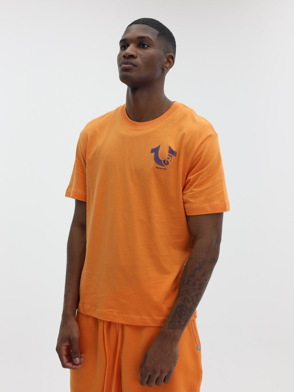 True Religion Ss Tr Space Tee Orange Ochre