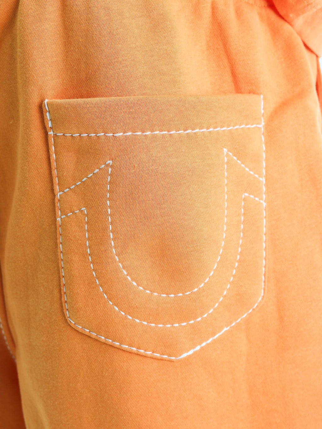 True Religion Big T Sweatshort Orange Ochre