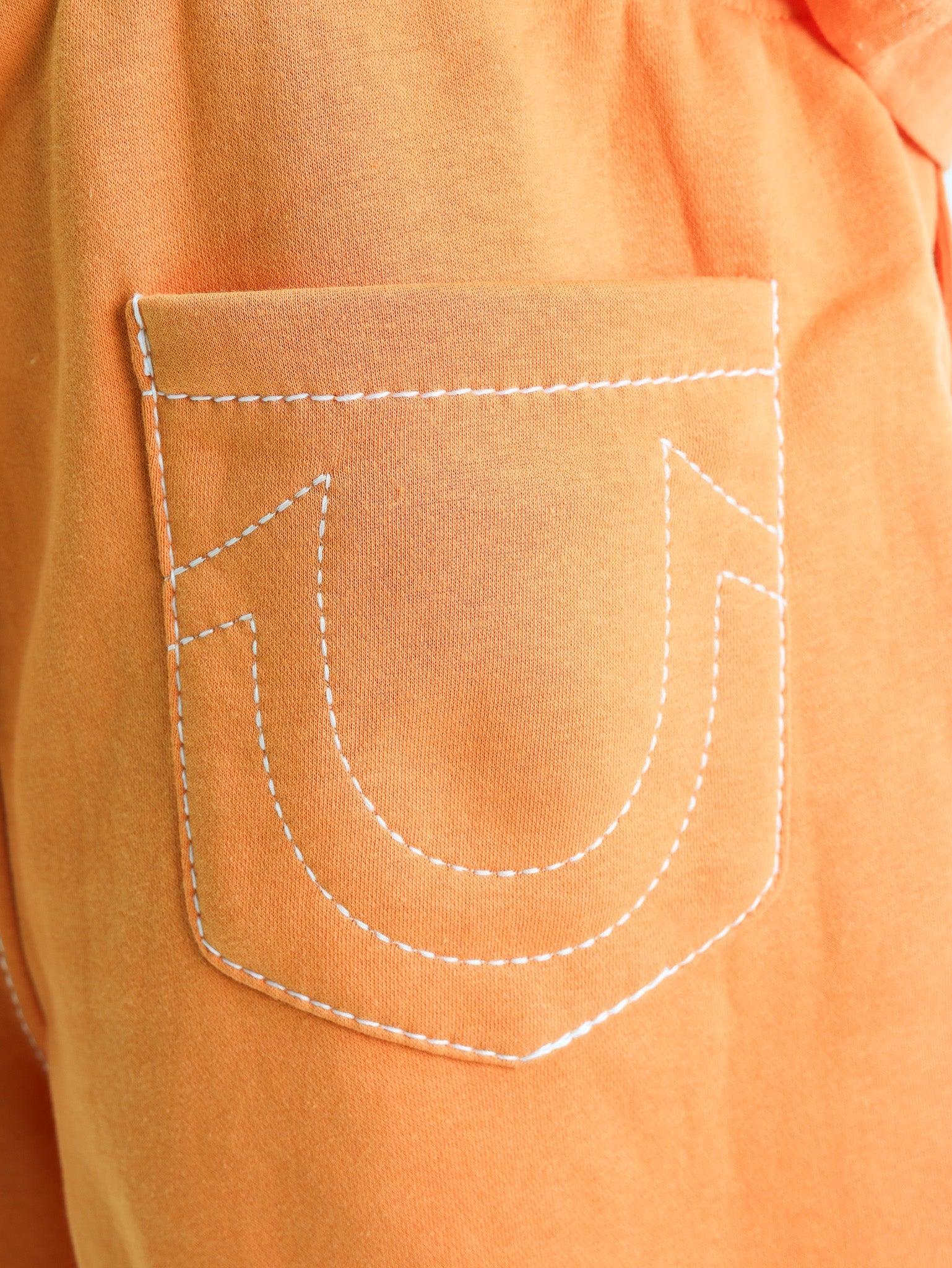 True Religion Big T Sweatshort Orange Ochre