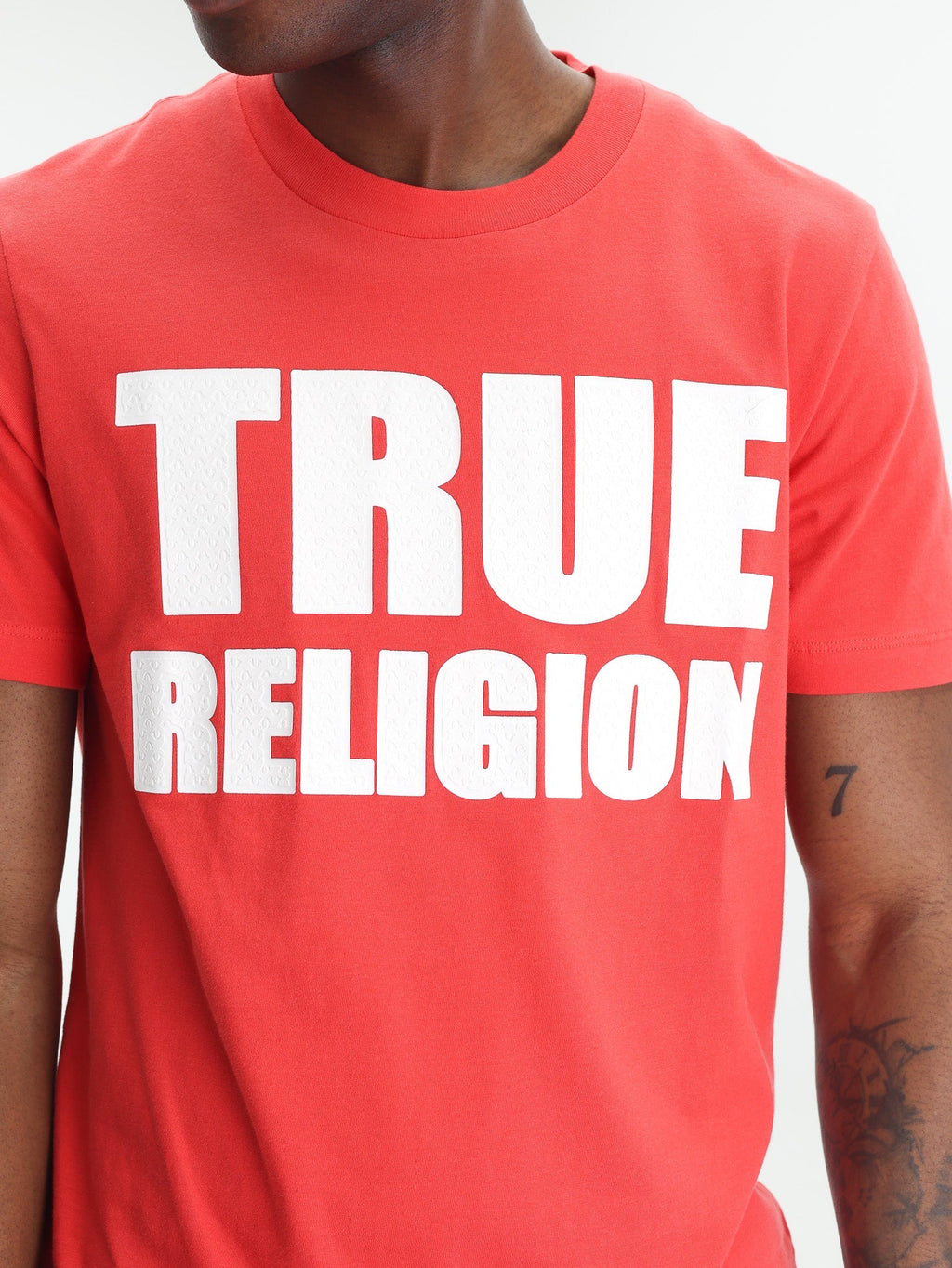 True Religion High Low Hd Tee Poppy Red