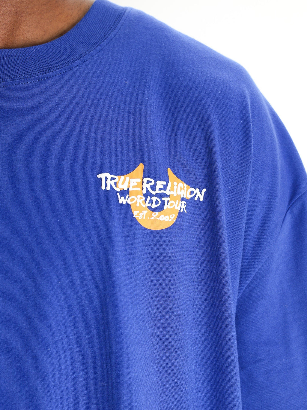 True Religion Ss Fish Eye City Tee Mazarine Blue