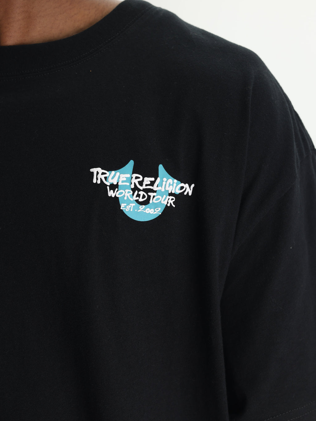 True Religion Ss Fish Eye City Tee Jet Black