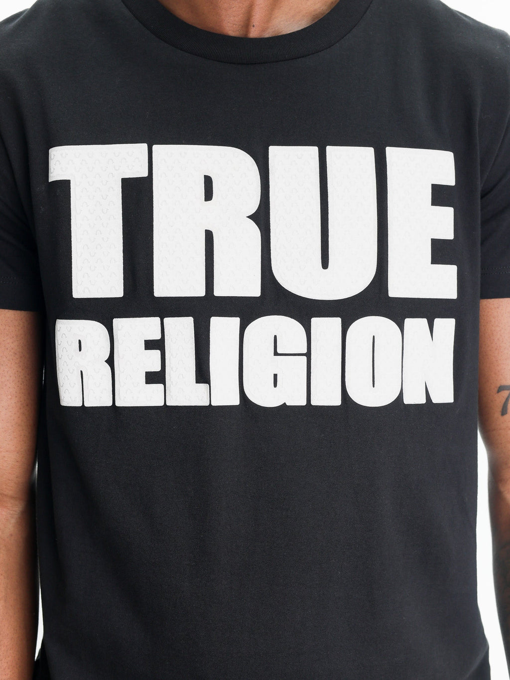 True Religion High Low Hd Tee Jet Black