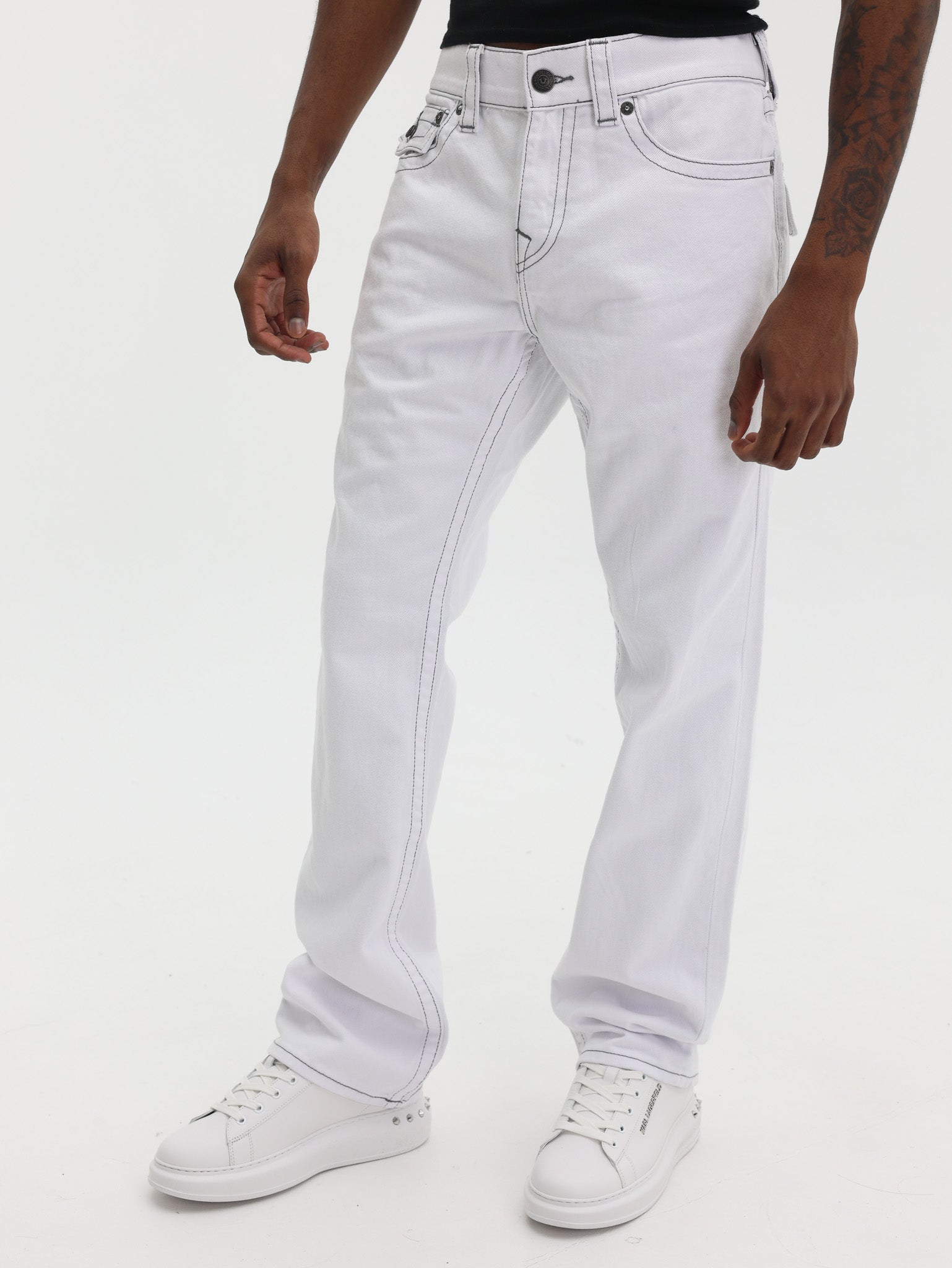 True Religion Ricky Sn Flap 34In Optic White