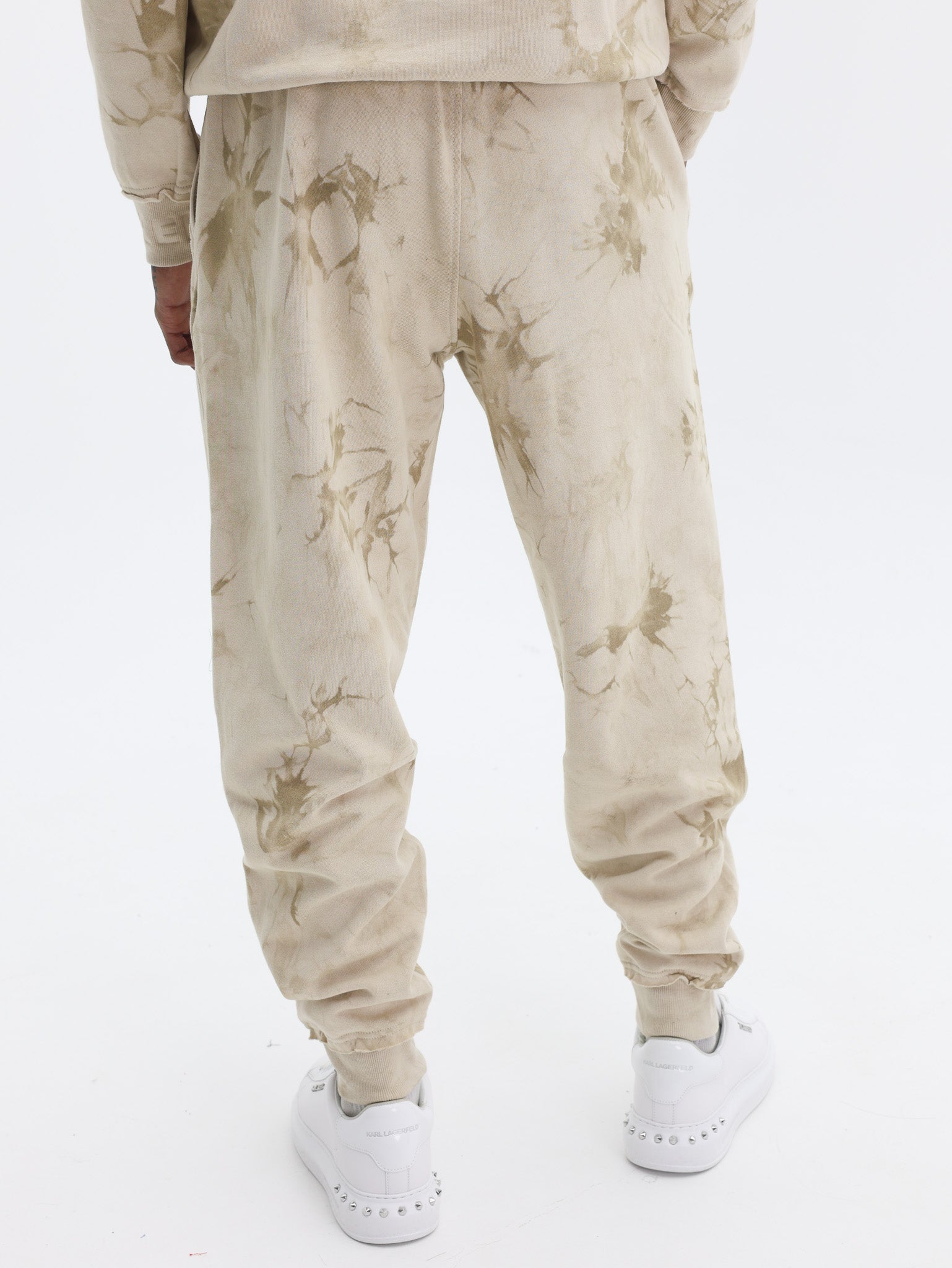 True Religion Debossed Rib Jogger Tapioca