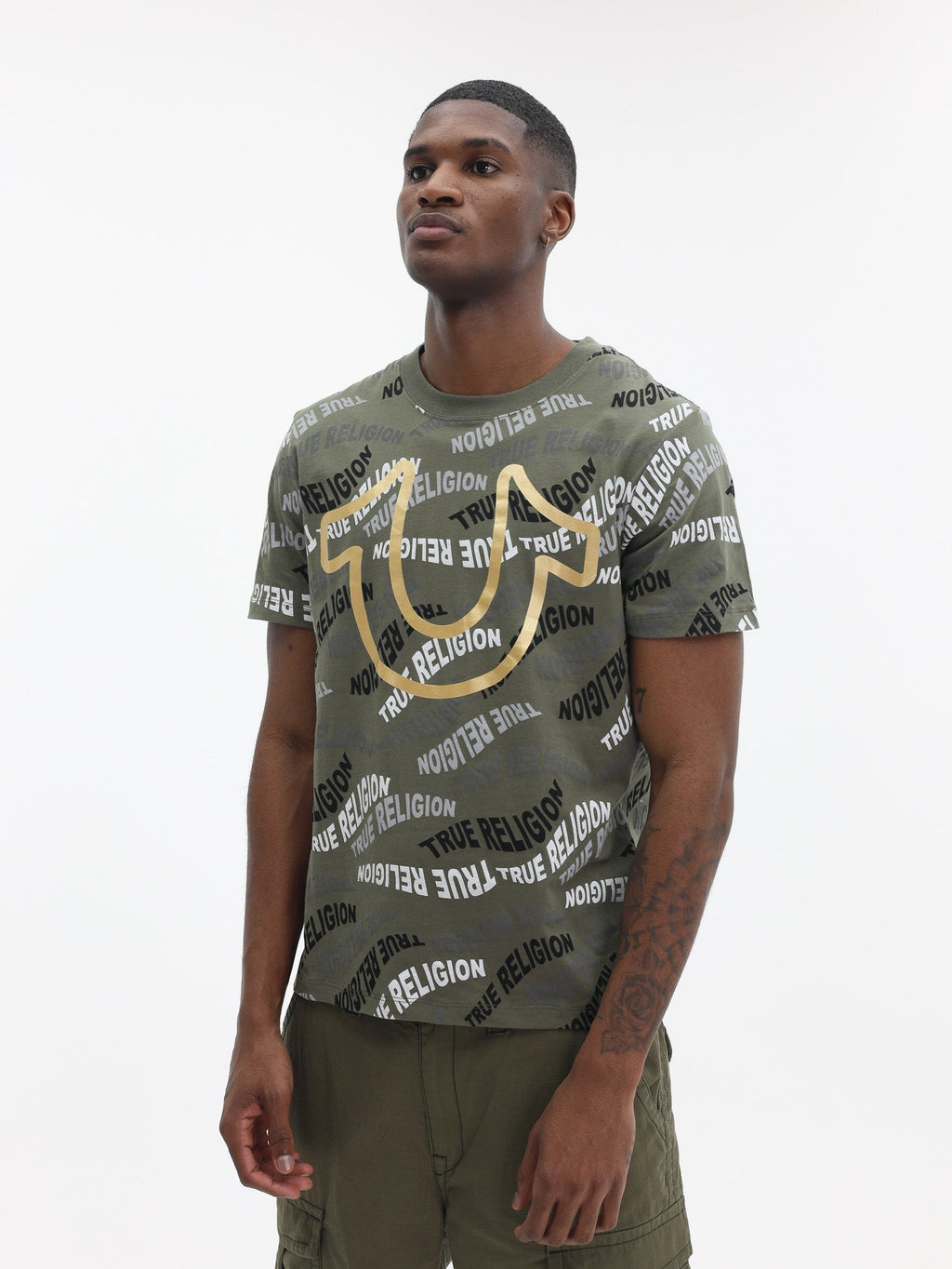 True Religion Wavy Aop Tee Kalamata