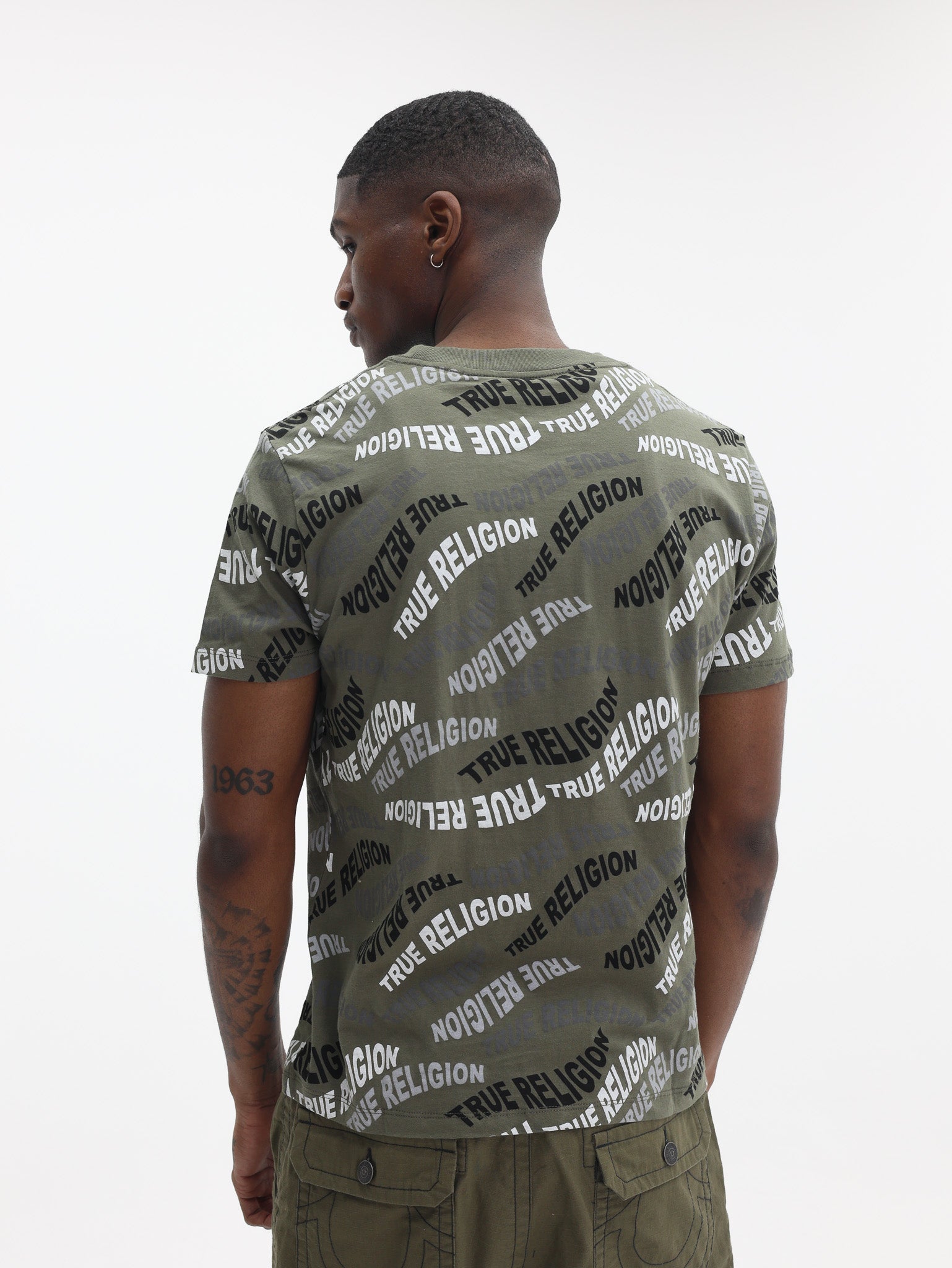 True Religion Wavy Aop Tee Kalamata