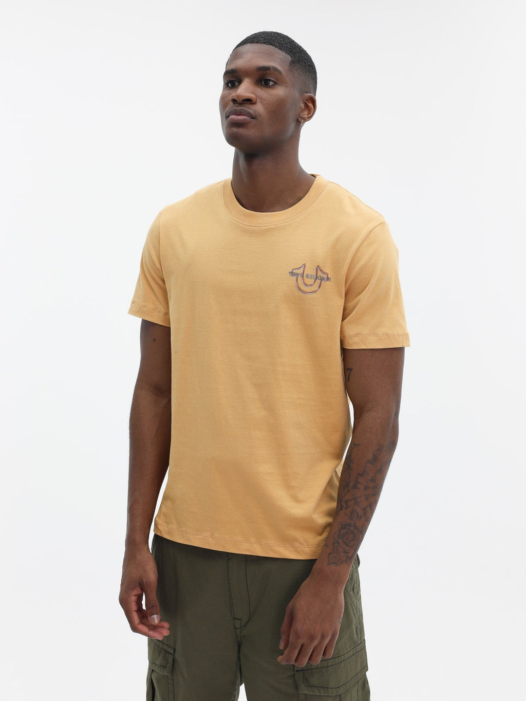 True Religion Multi Hs Tee Oak Buff