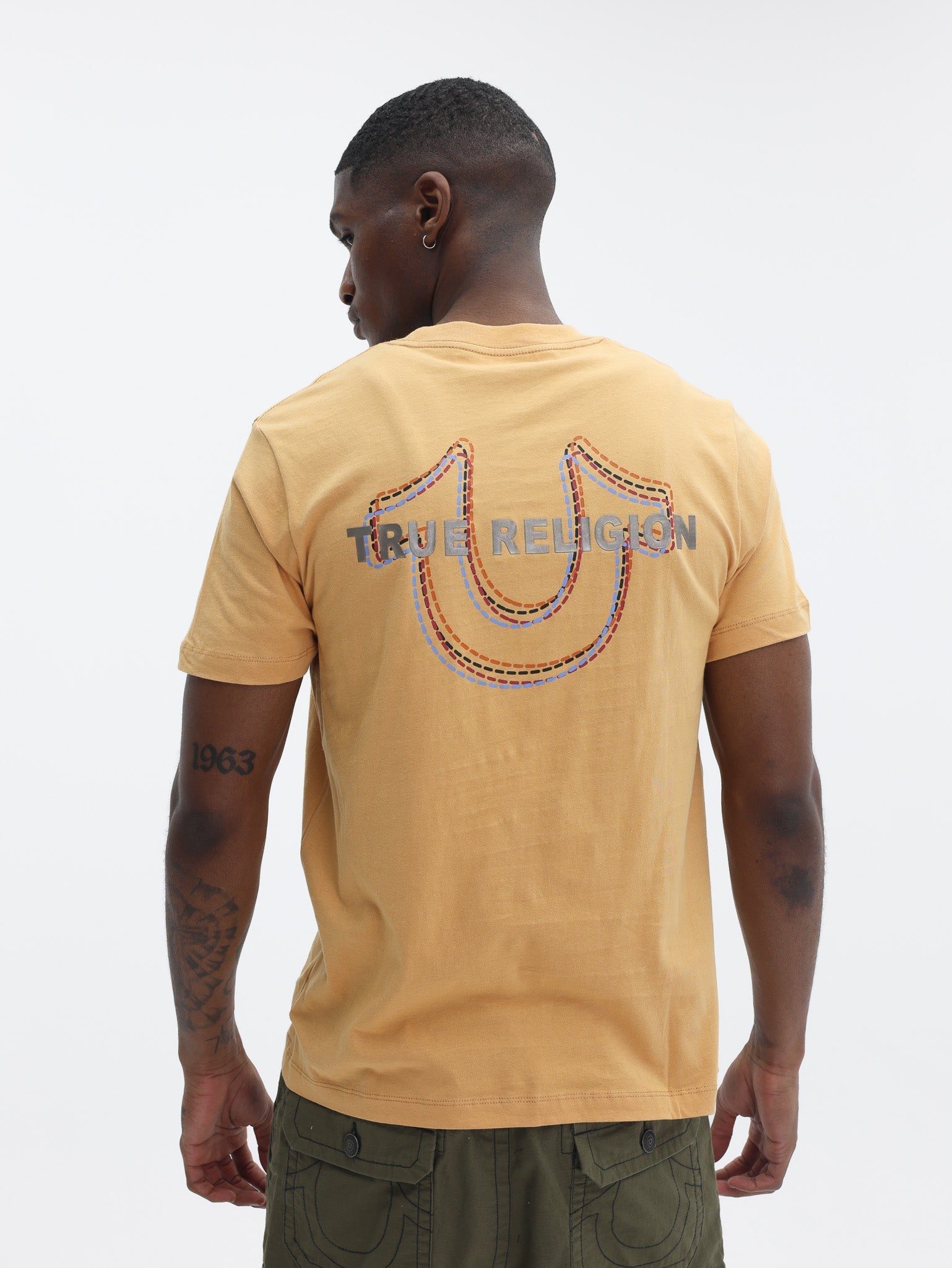 True Religion Multi Hs Tee Oak Buff