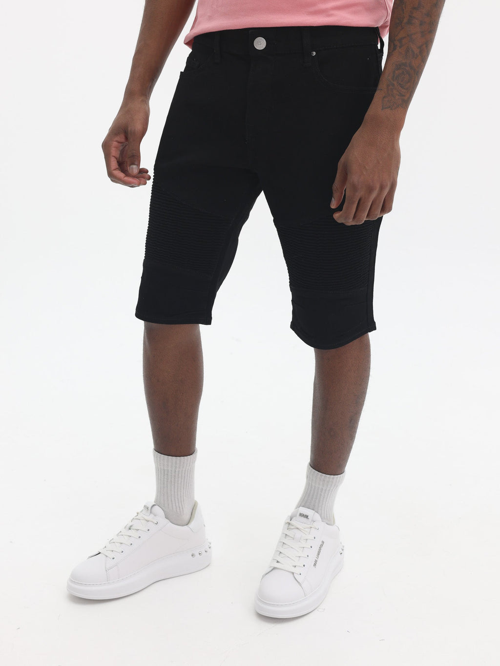 True Religion Rocco Moto Short 2Sb Black Rinse