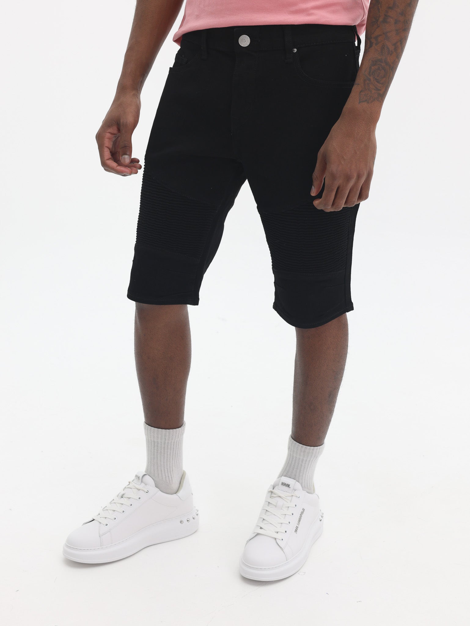 True Religion Rocco Moto Short 2Sb Black Rinse