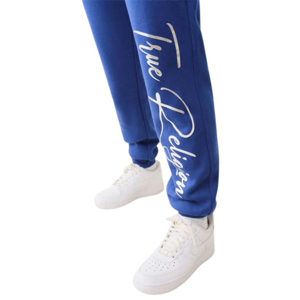 TRUE RELIGION TR MID RISE JOGGER SODALITE BLUE