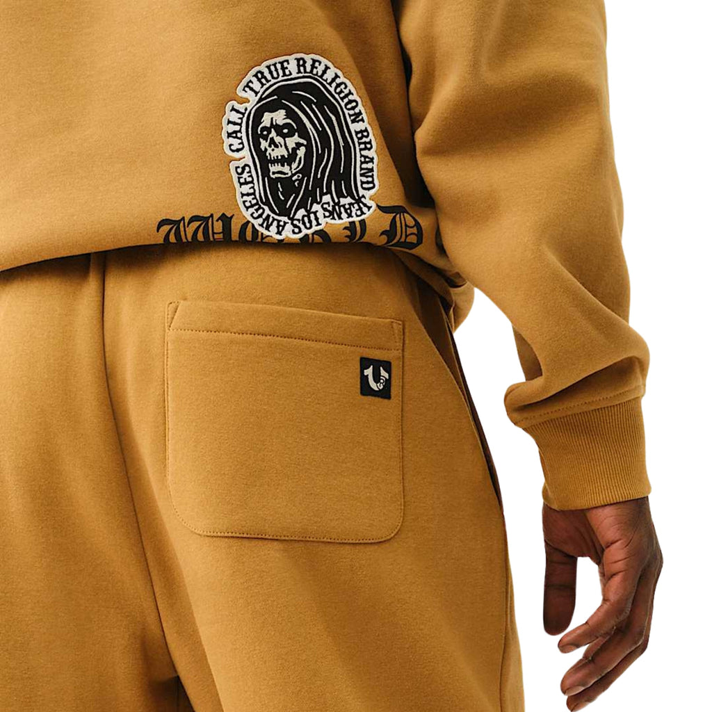 TRUE RELIGION JOGGER PATCH EMBRO CARAMEL