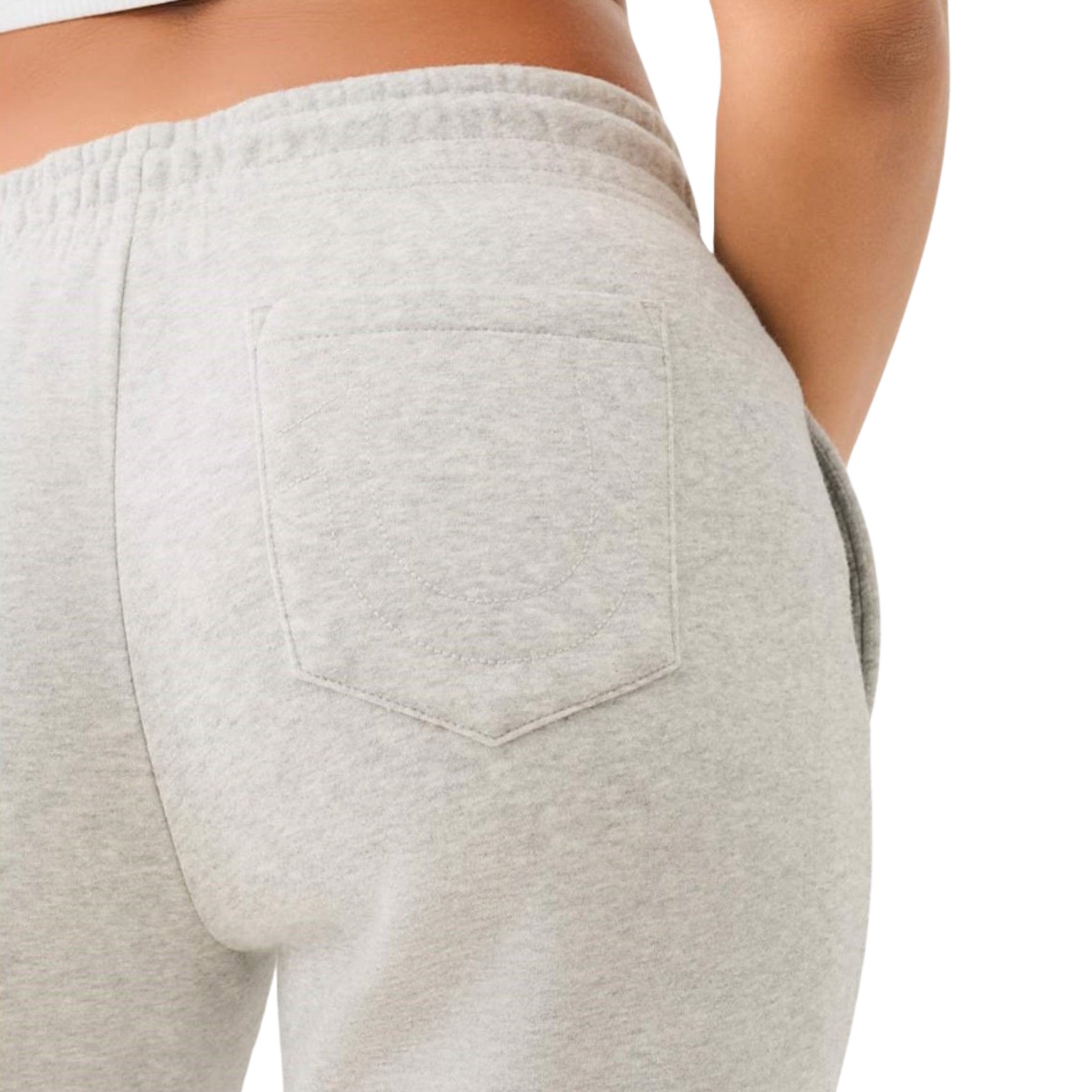 TRUE RELIGION TR MID RISE JOGGER HEATHER GREY