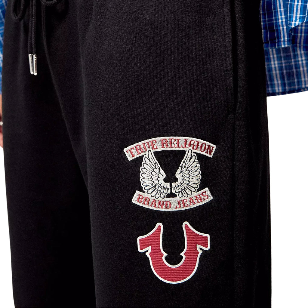 TRUE RELIGION BRANDED BOYFRIEND JOGGER JET BLACK