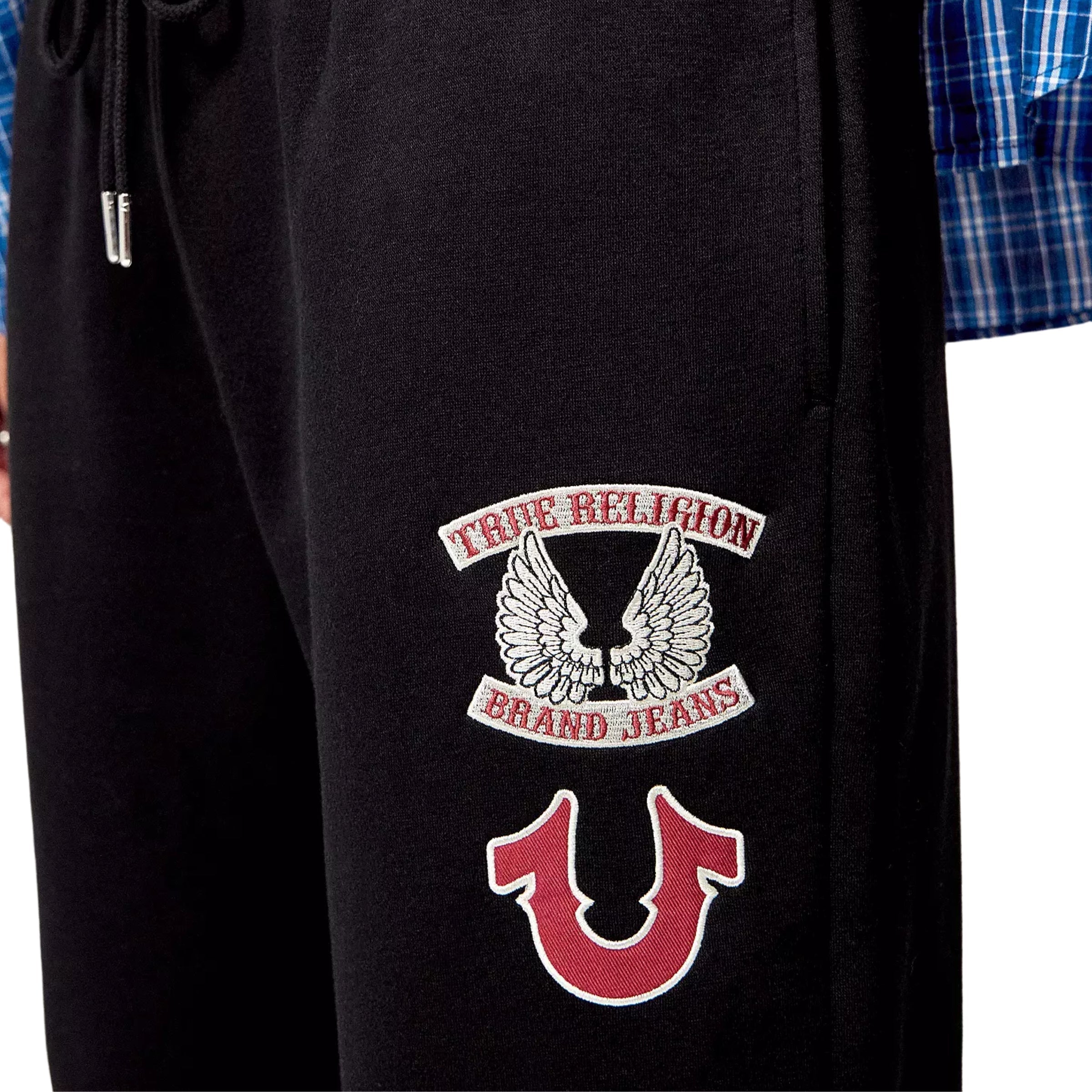 TRUE RELIGION BRANDED BOYFRIEND JOGGER JET BLACK