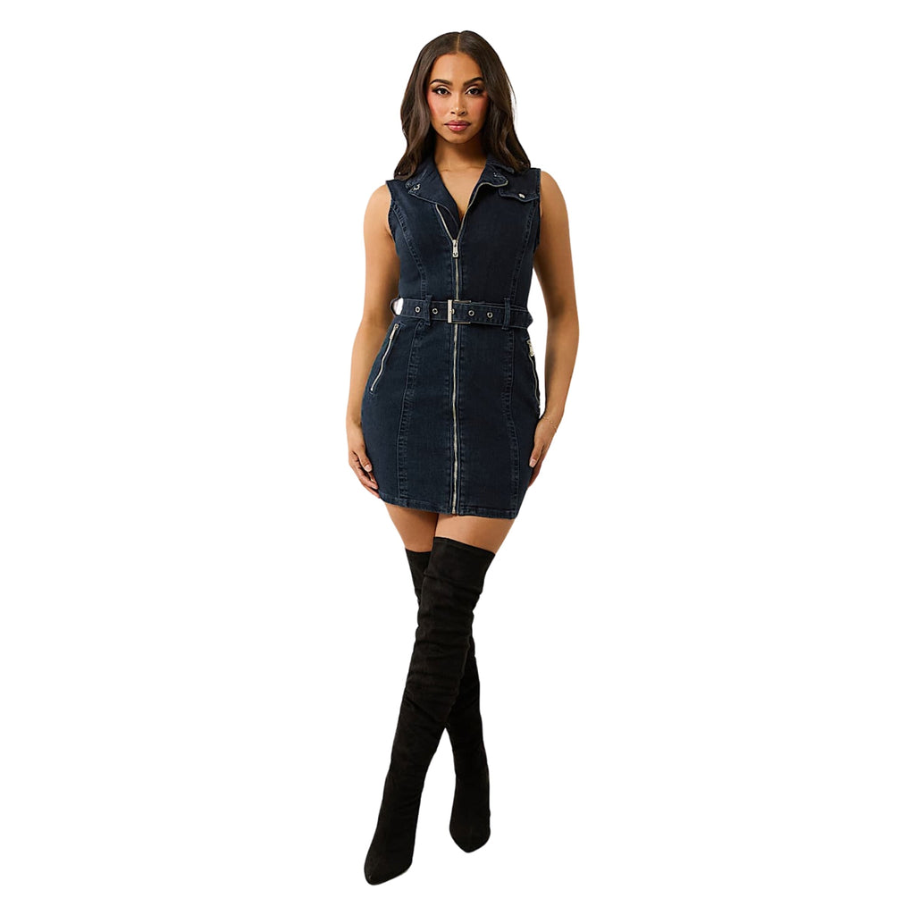 TRUE RELIGION DENIM MOTO DRESS MEISSA