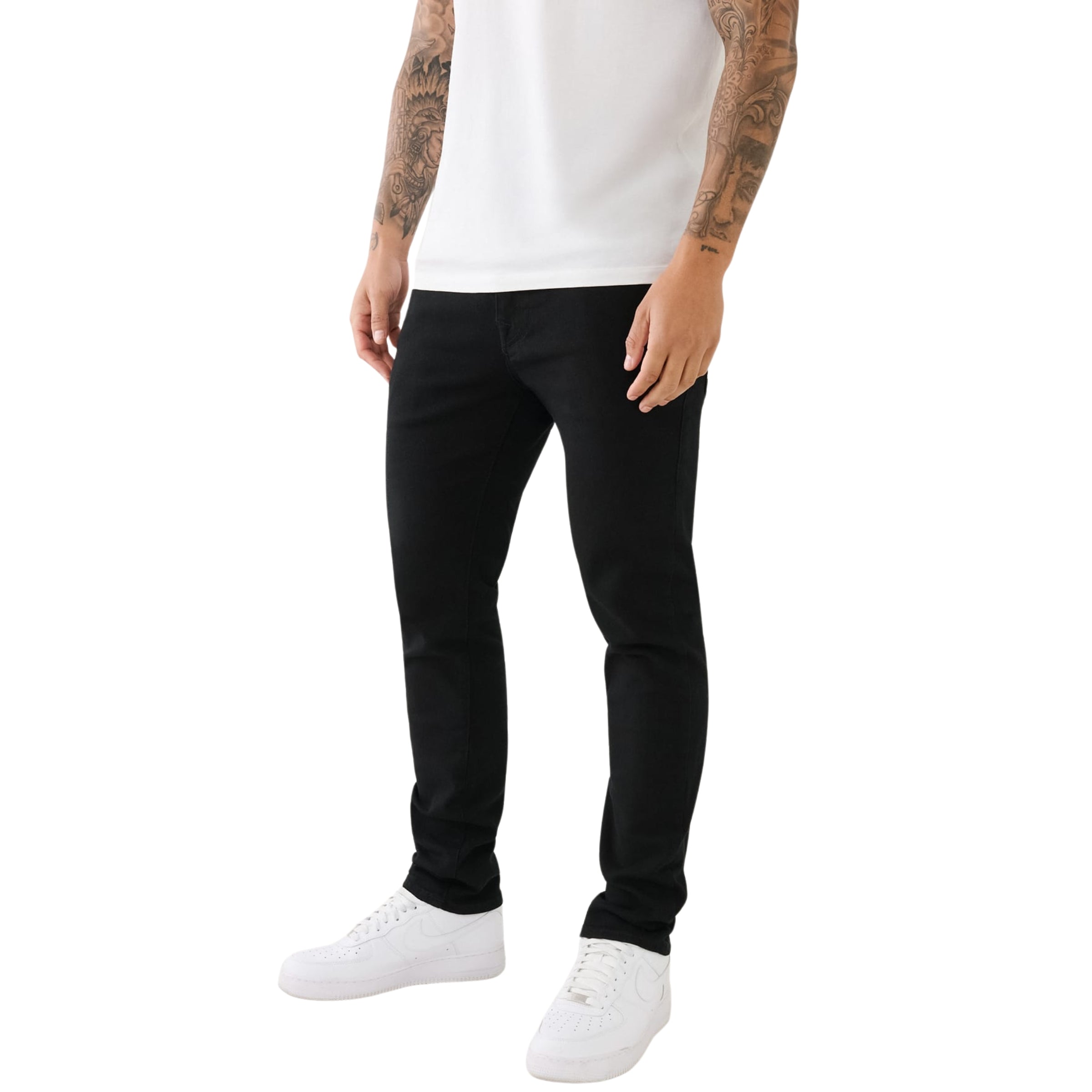 TRUE RELIGION JEANS ROCCO FLAP SN 32 INSEAM 2SB BODY RINSE BLACK