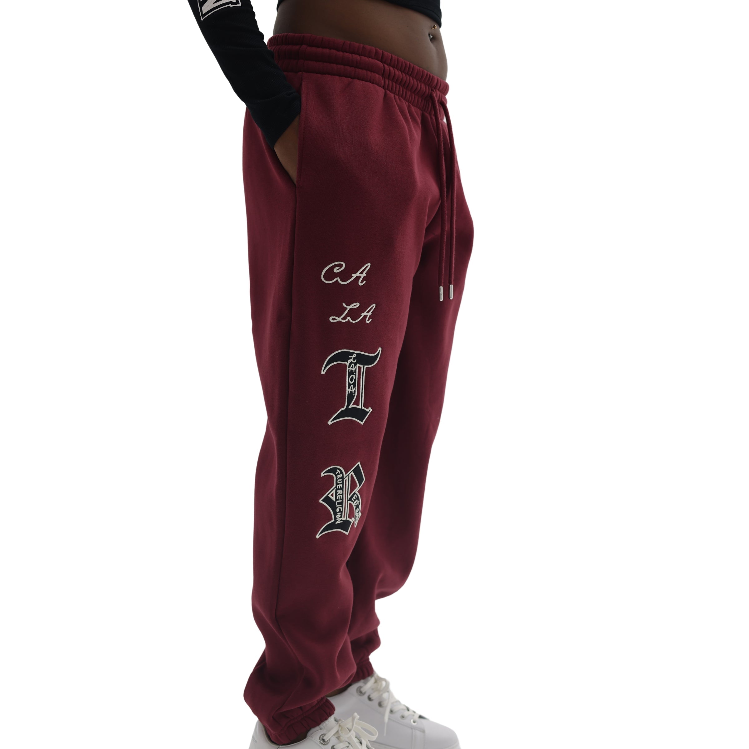 TRUE RELIGION BRANDED BOYFRIEND JOGGER CORDOVAN