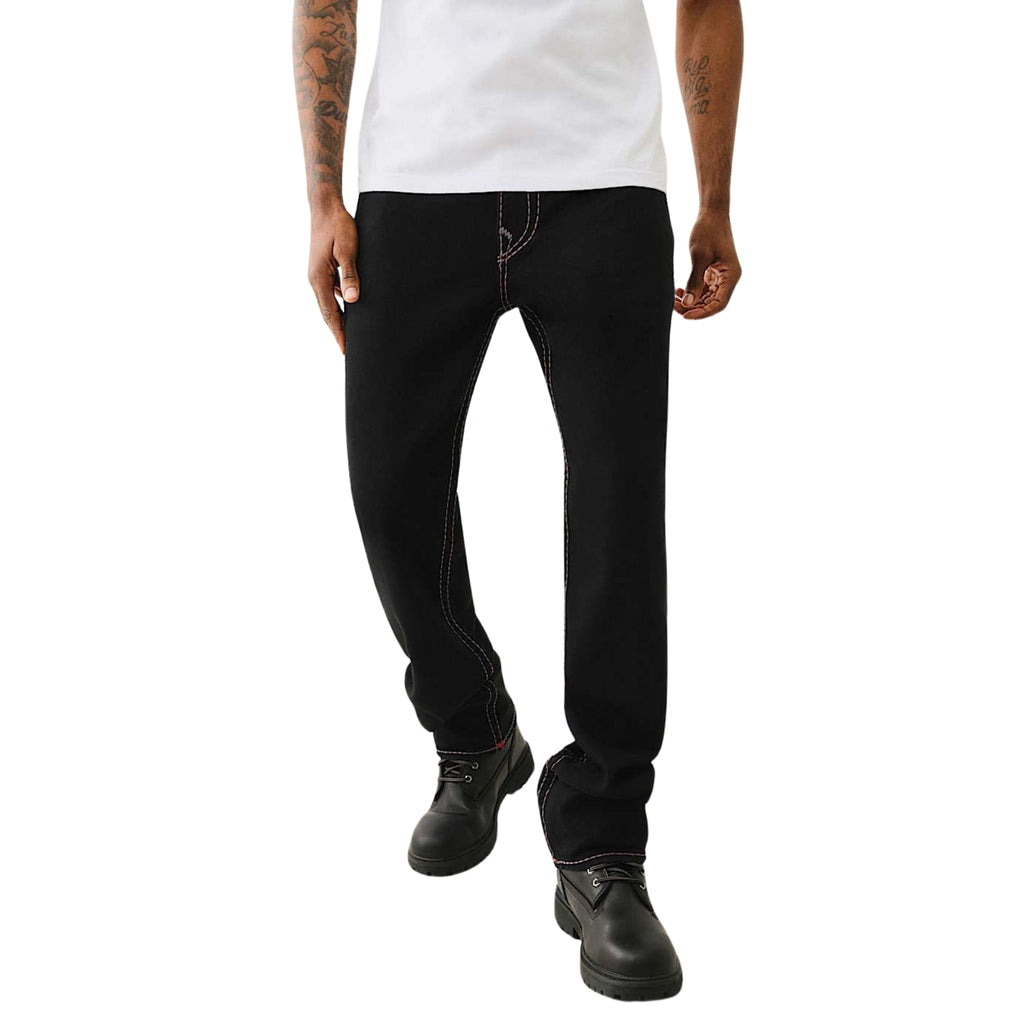 TRUE RELIGION JEANS PIKSTITCH RICKY SUPER T NF 2SB BLACK RINSE