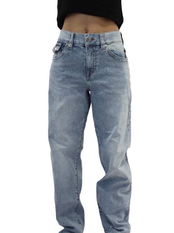 True Religion Ricki Jeans Relaxed Straihjt Light Wash