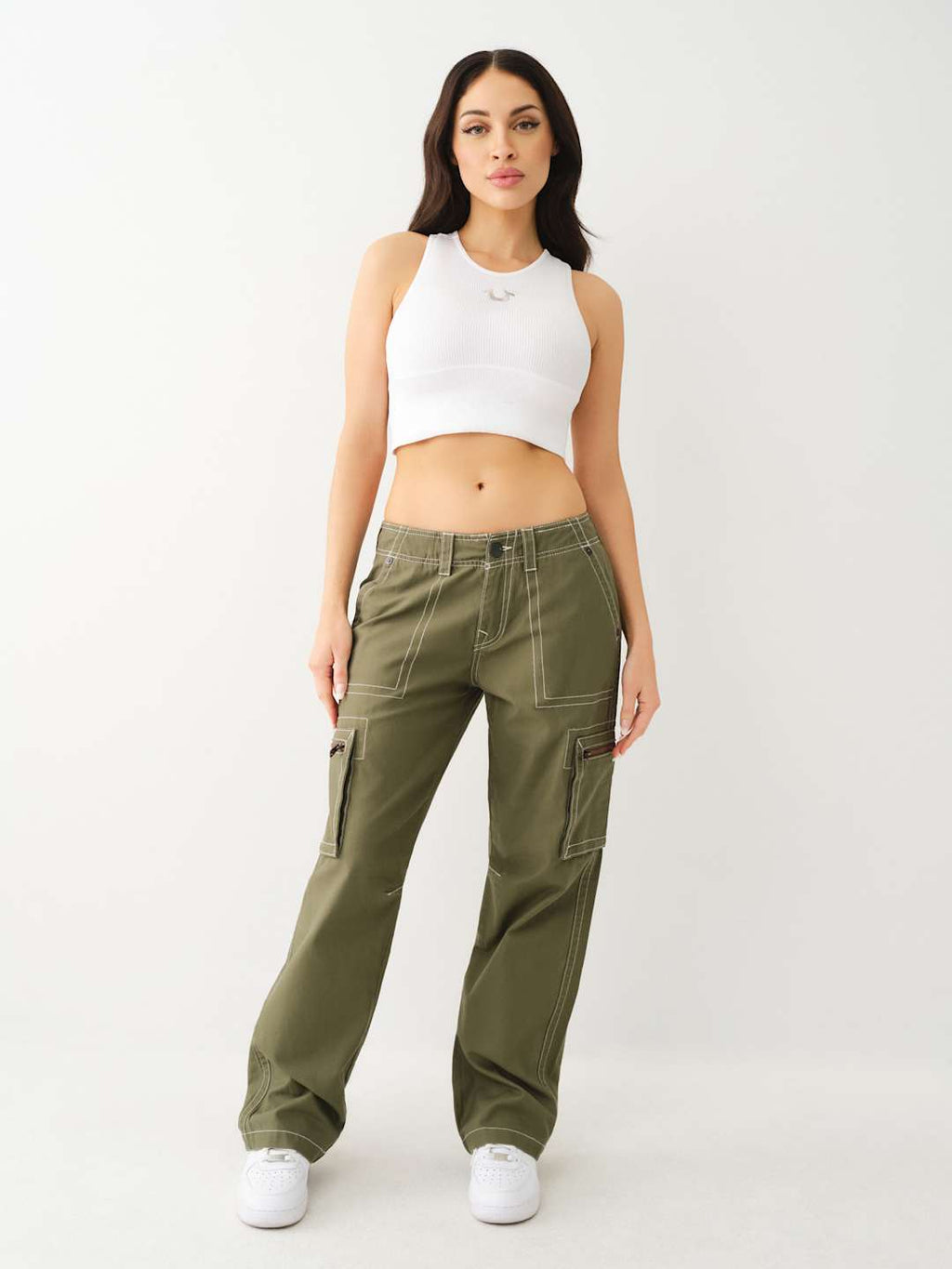 True Religion Military Cargo Pants Zipper Kalamata