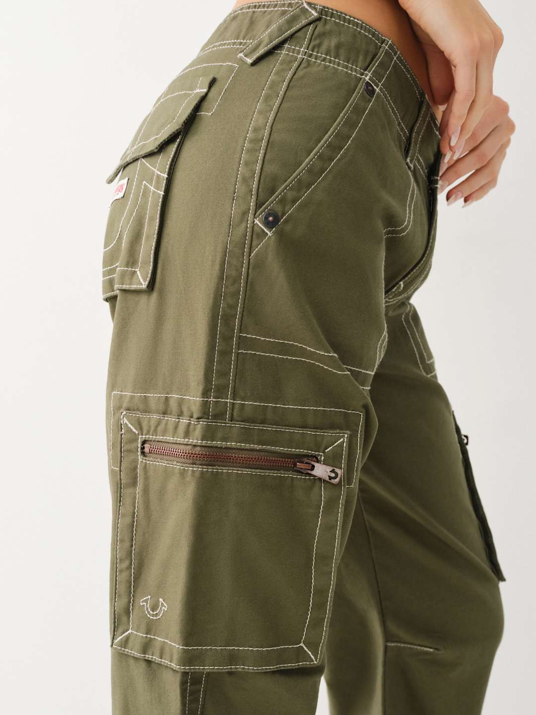 True Religion Military Cargo Pants Zipper Kalamata