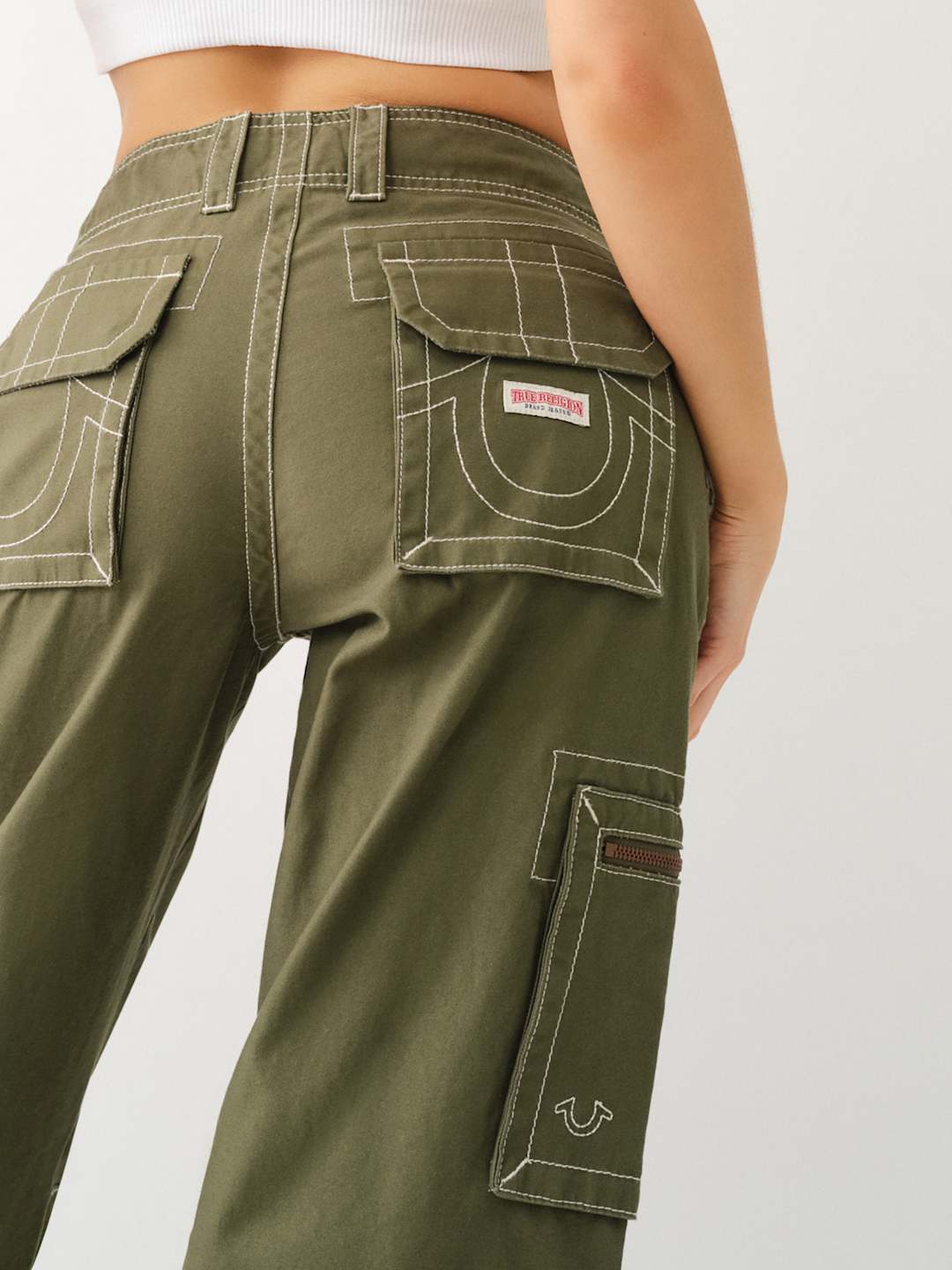 True Religion Military Cargo Pants Zipper Kalamata