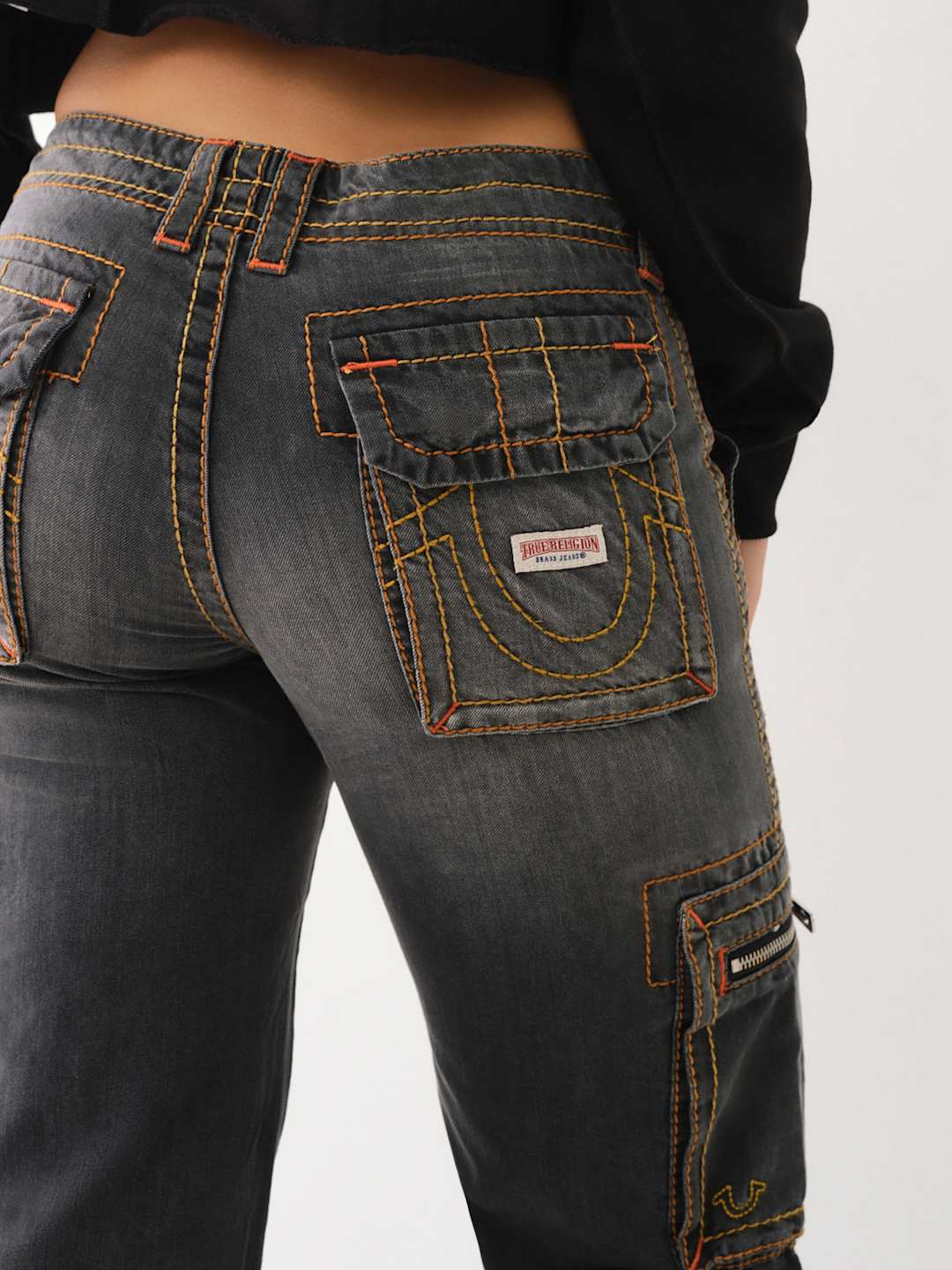 True Religion Cargo Pants Ladies Zipper Military Marseille