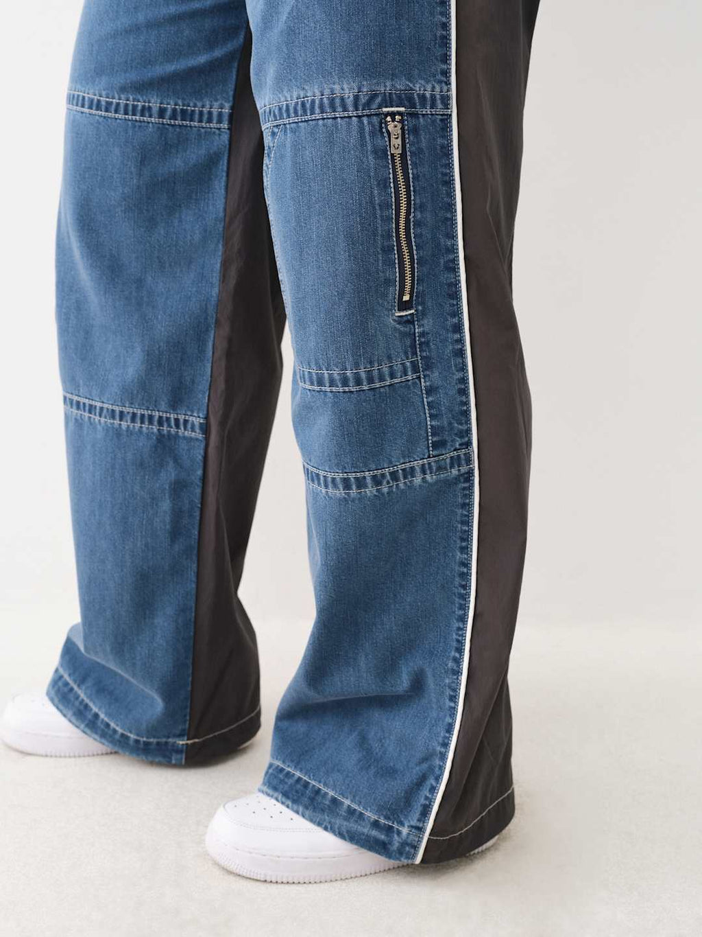 True Religion Baggy Cargo Pants Ladies Medium Wash