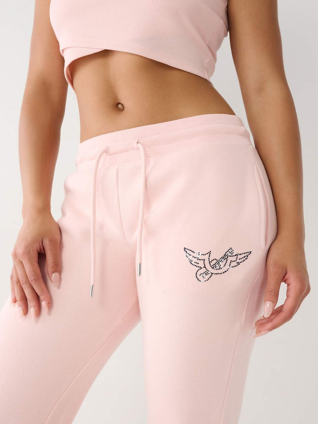 True Religion Track Pants Ladies Retro Rose