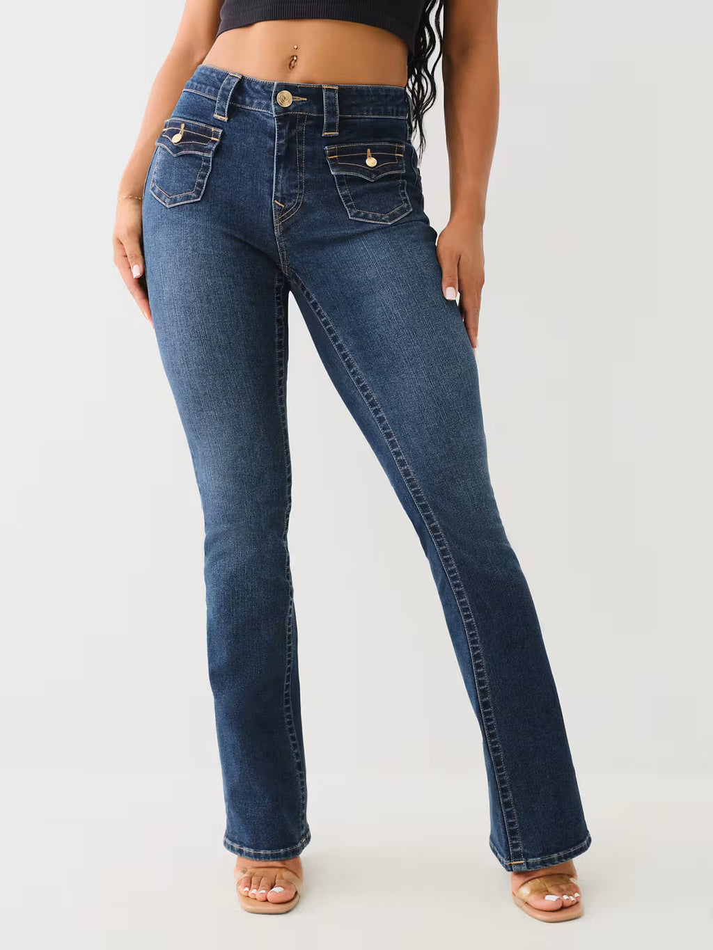 True Religion Becca Jeans Mr Bootcut Flap Mira