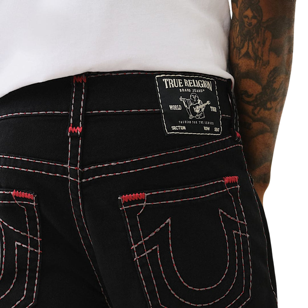 TRUE RELIGION JEANS PIKSTITCH RICKY SUPER T NF 2SB BLACK RINSE