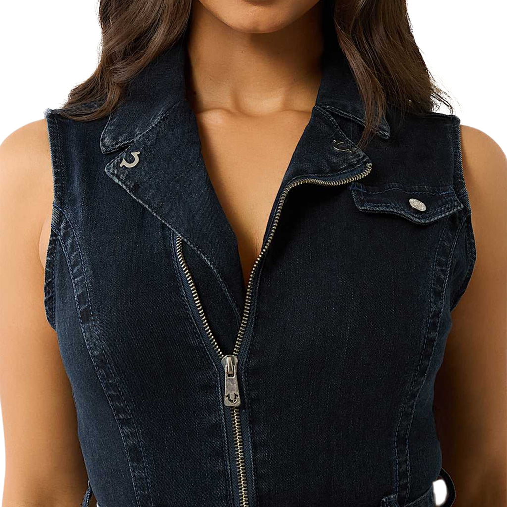 TRUE RELIGION DENIM MOTO DRESS MEISSA