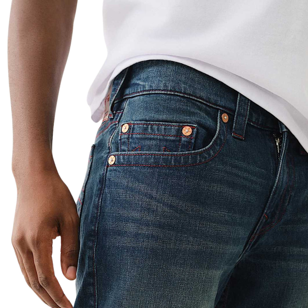 TRUE RELIGION JEANS ROCCO SN NF 32IN ACANTO DARK WASH