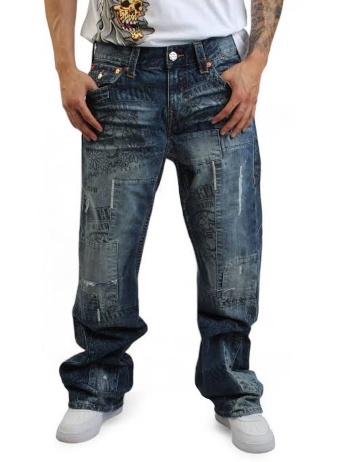 True Religion Joey Jeans Whispering Trees Medium Wash