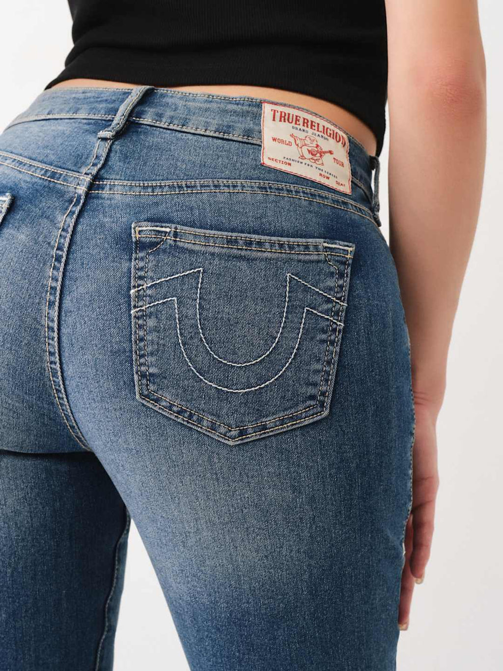 True Religion Jennie Jeans Mid Rise Skinny Blue