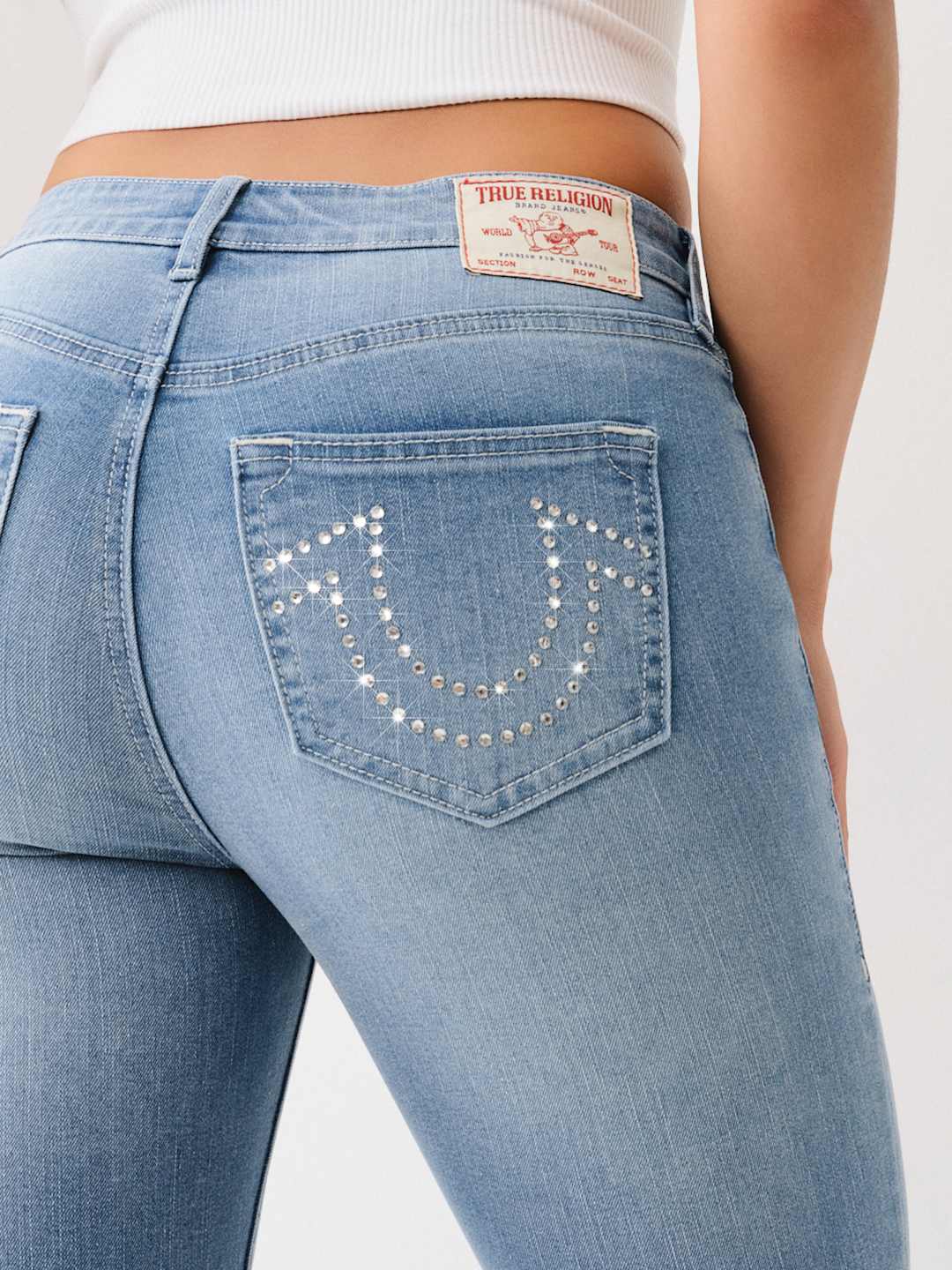 True Religion Becca Jeans Crystal Bootcut Light Wash