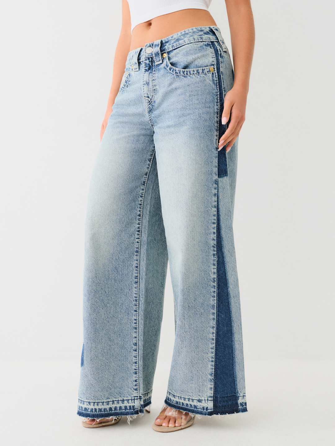 True Religion Jessie Jeans Upcycled Big T Giselle
