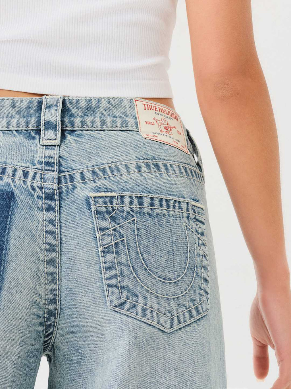 True Religion Jessie Jeans Upcycled Big T Giselle