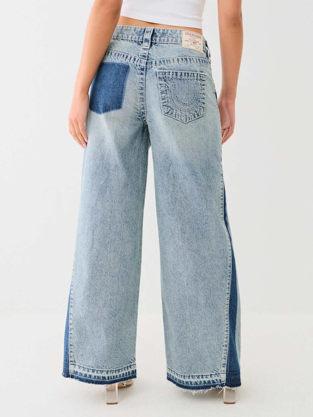 True Religion Jessie Jeans Upcycled Big T Giselle