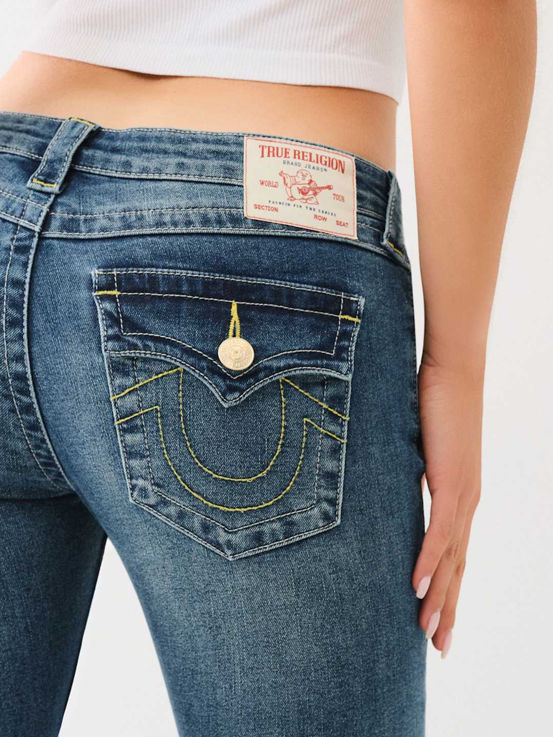 True Religion Joey Jeans Low Rise Flare Arabella