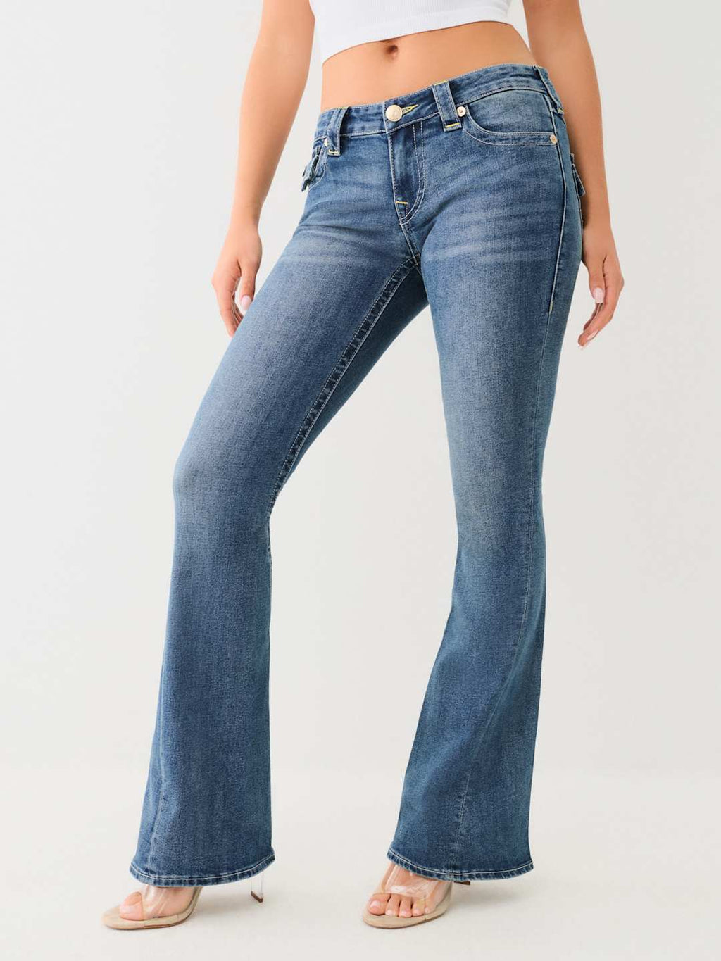 True Religion Joey Jeans Low Rise Flare Arabella