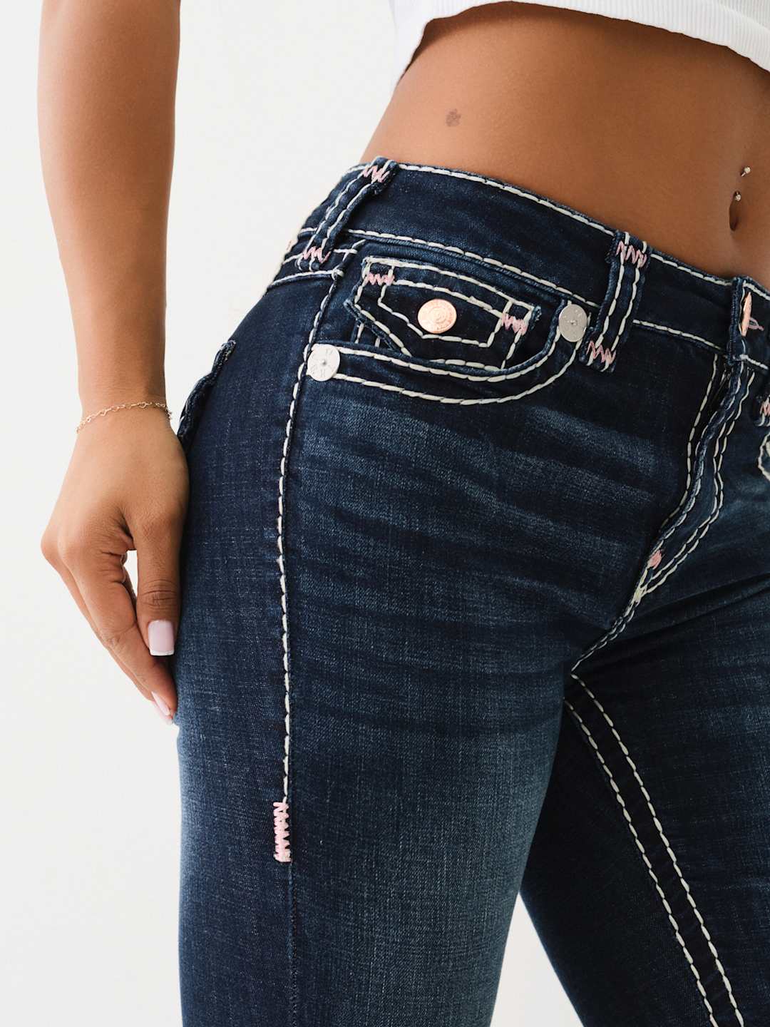 True Religion Becca Jeans Mr Boot Super T Dark Stone Fox