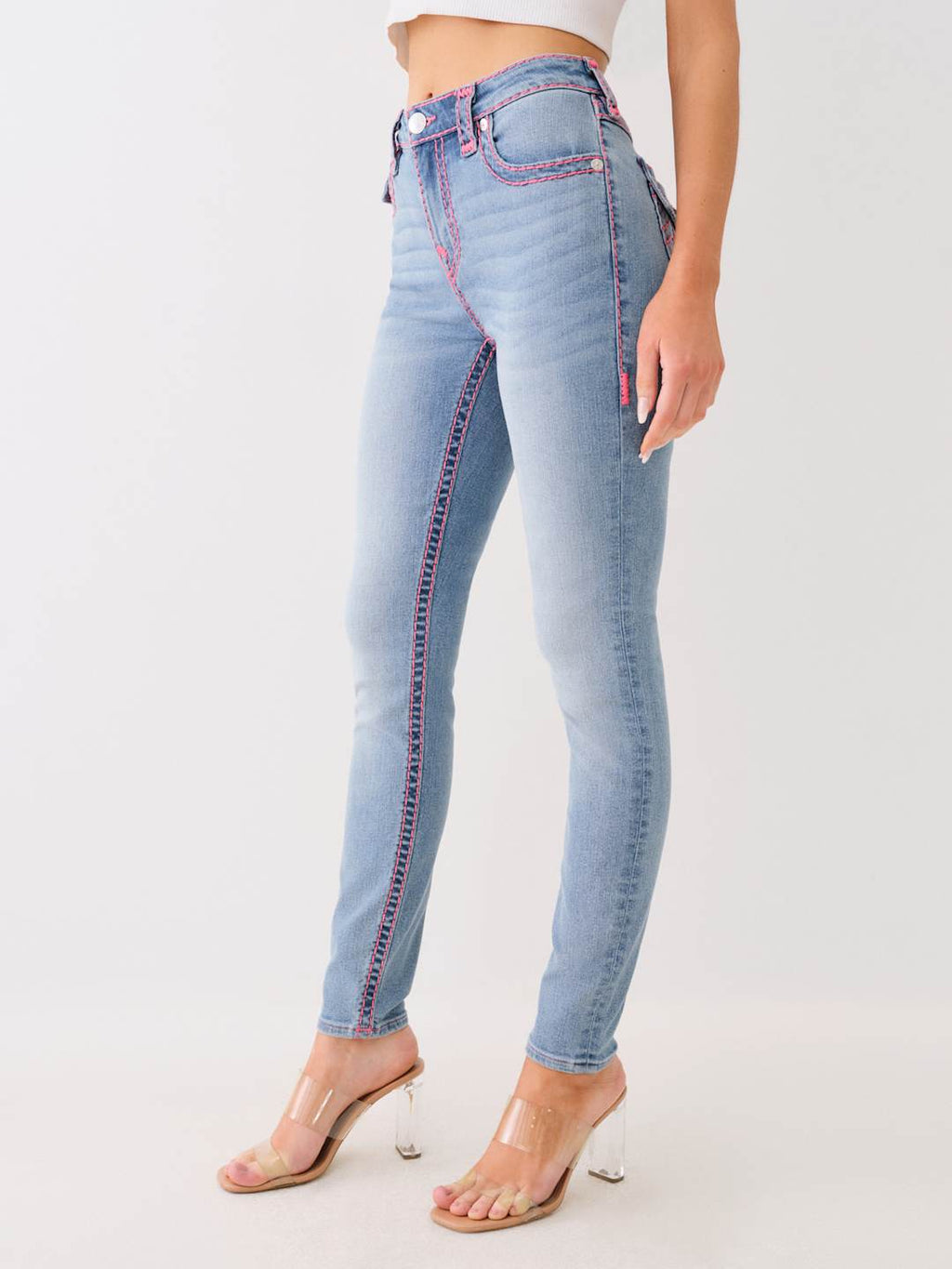True Religion Jennie Jeans Mr Skinny Flap San Clemente