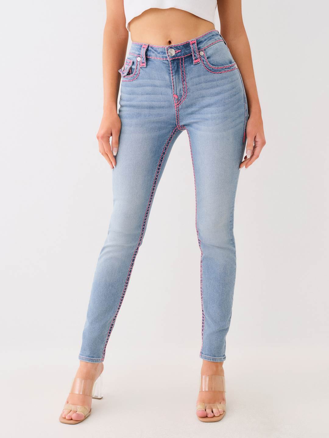 True Religion Jennie Jeans Mr Skinny Flap San Clemente