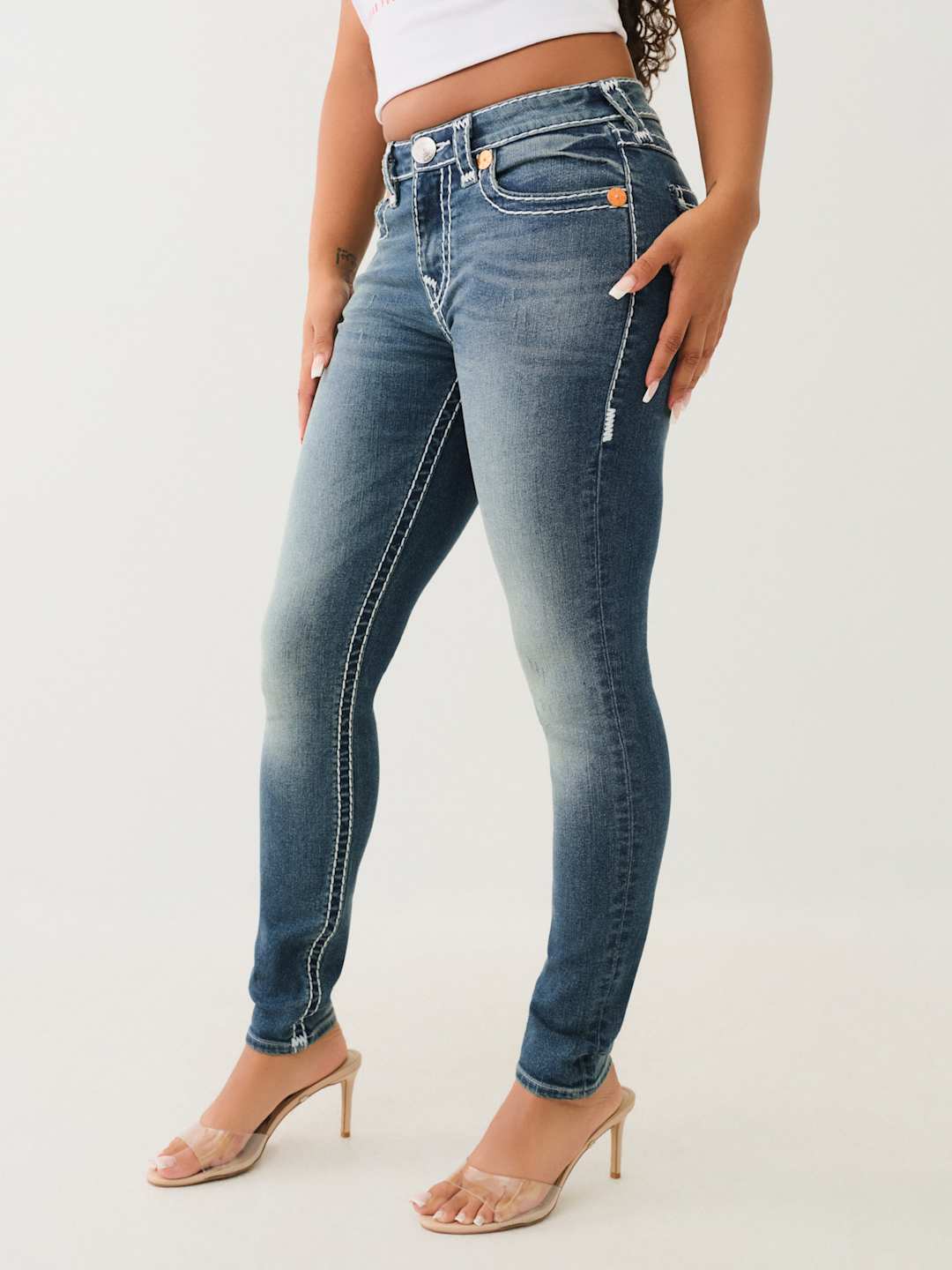 True Religion Jennie Jeans Mr Skinny Super T Valmonte