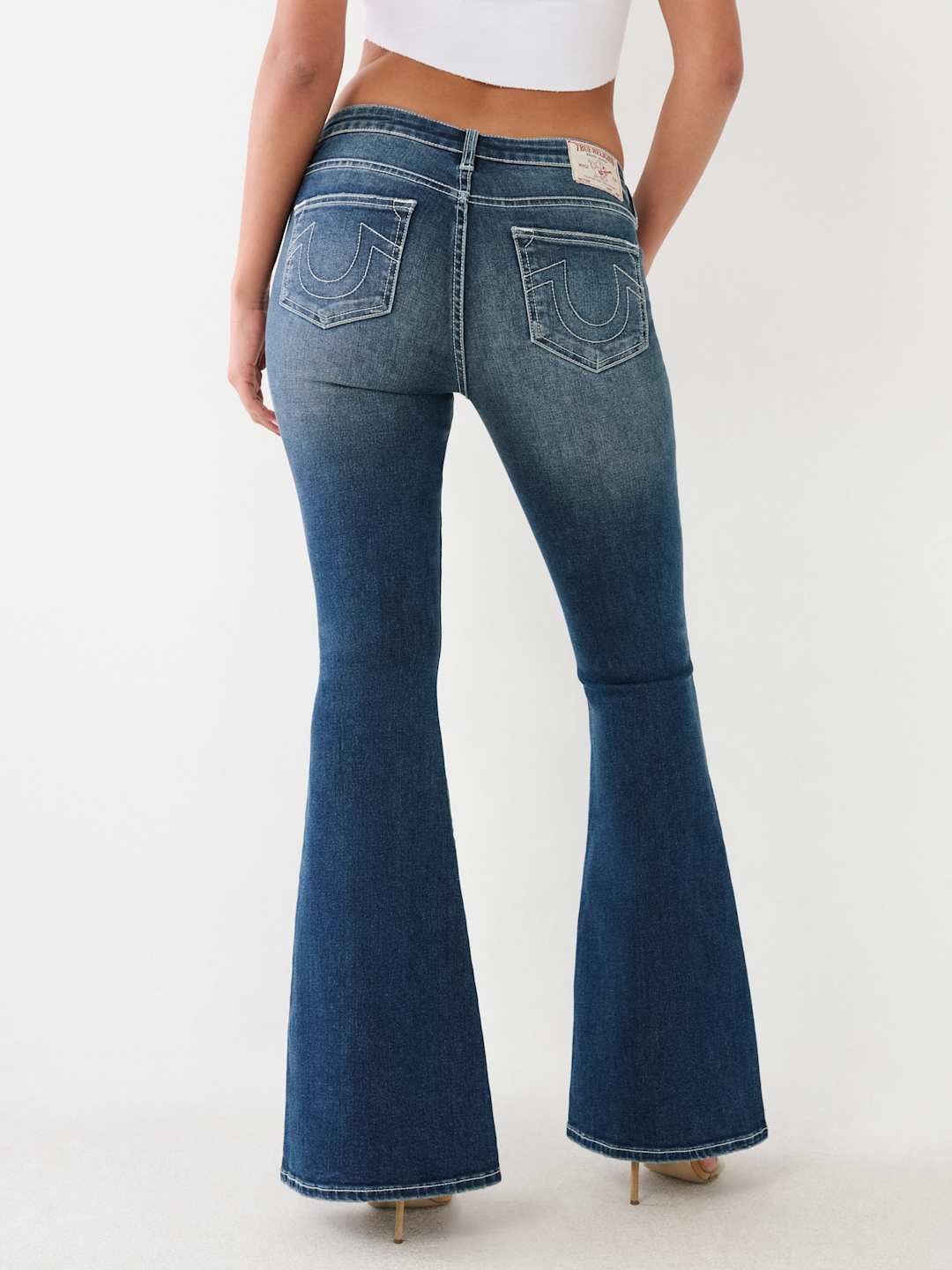 True Religion Charlie Jeans Mid Rise Seamed Flare Love In A Mist